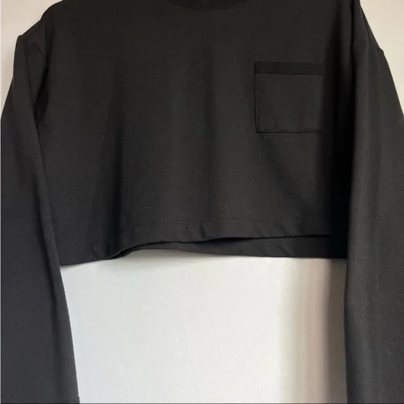 Free People Movement Sunny Cropped Sweatshirt Top Sz XS Loungewear Comfort EUC - Picture 7 of 9